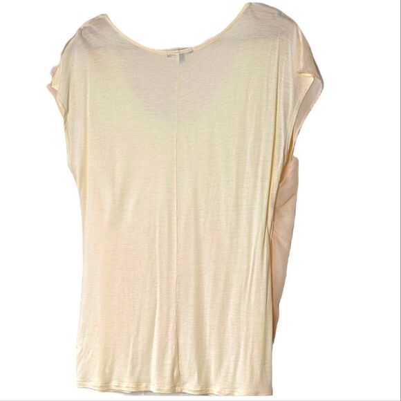 GAP Peach Chiffon Two Layer V-neck Blouse size L - Picture 8 of 13